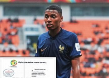 Alignement d’un joueur inéligible : Le Sénégal demande la disqualification de la France du Mondial U17