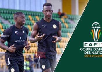 CAN 2023 – 1er galop des Lions : Nampalys gambade en solo