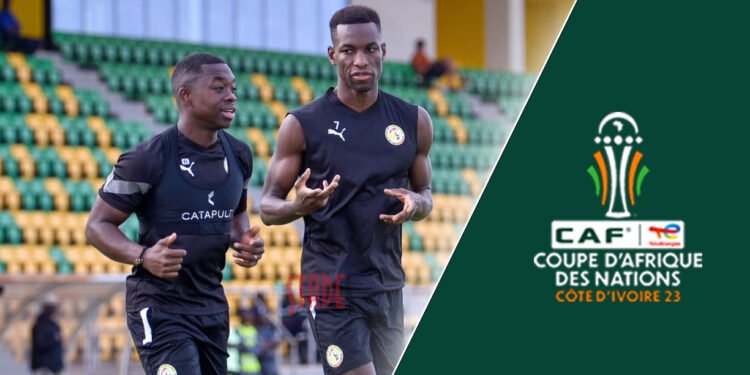 CAN 2023 – 1er galop des Lions : Nampalys gambade en solo